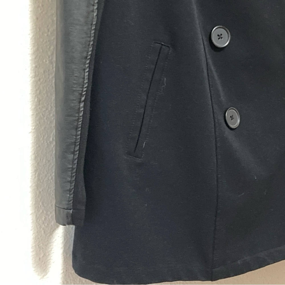 TORRID Womens
PeaCoat with Faux
Leather Sleeves- Size 00 Black - Picture 4 of 16
